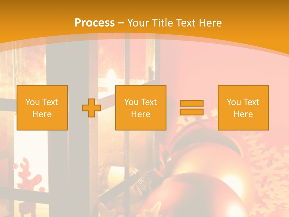Atmosphere Christmas Eve Snow PowerPoint Template