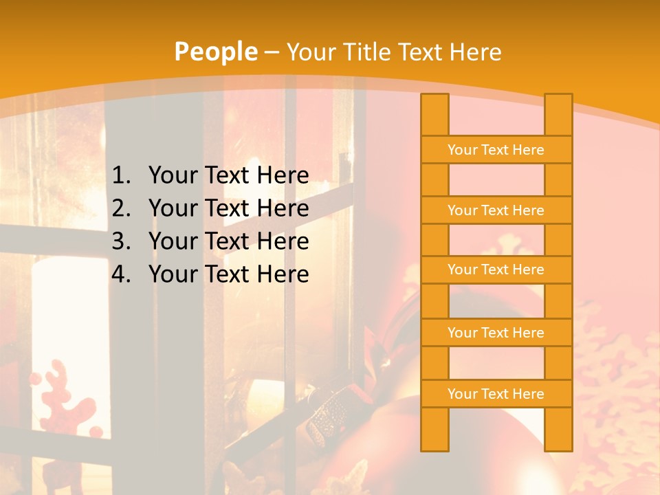 Atmosphere Christmas Eve Snow PowerPoint Template