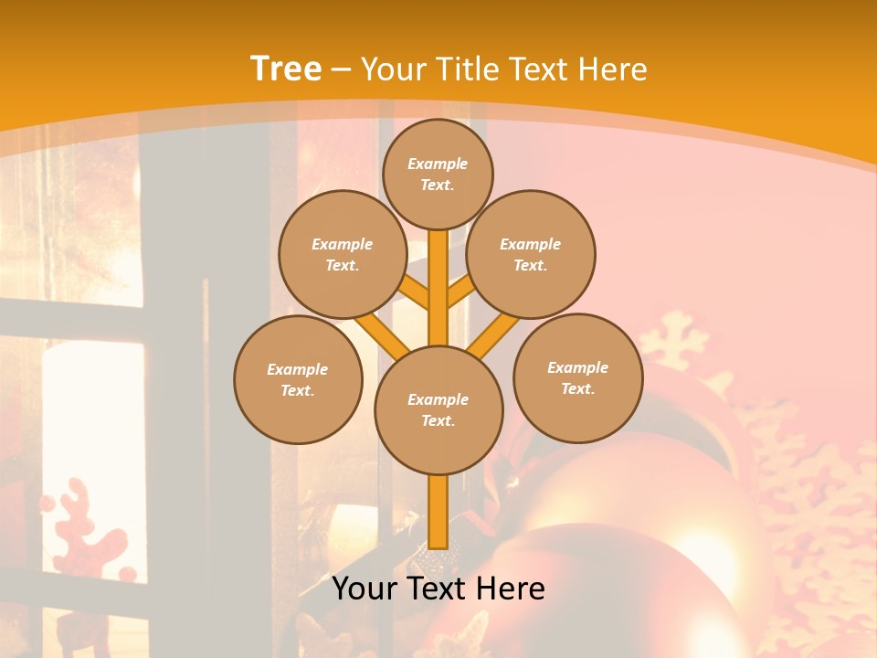 Atmosphere Christmas Eve Snow PowerPoint Template