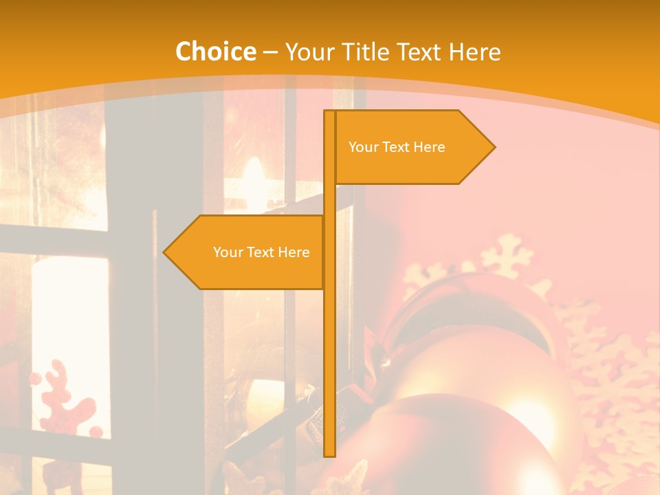 Atmosphere Christmas Eve Snow PowerPoint Template