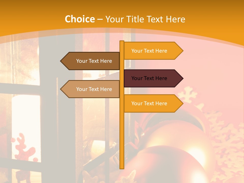 Atmosphere Christmas Eve Snow PowerPoint Template