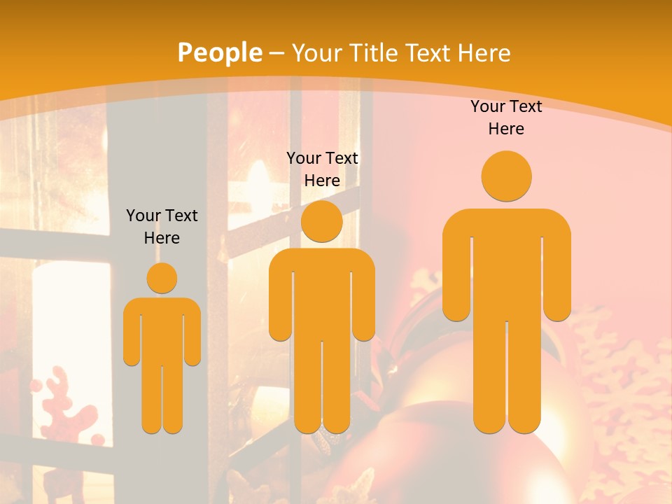 Atmosphere Christmas Eve Snow PowerPoint Template