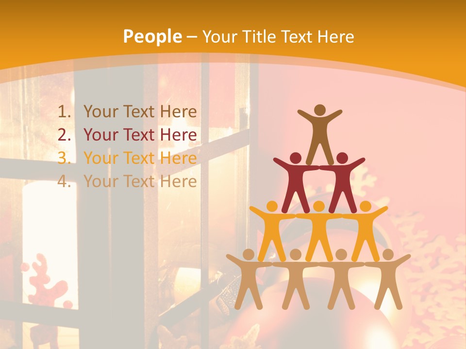 Atmosphere Christmas Eve Snow PowerPoint Template