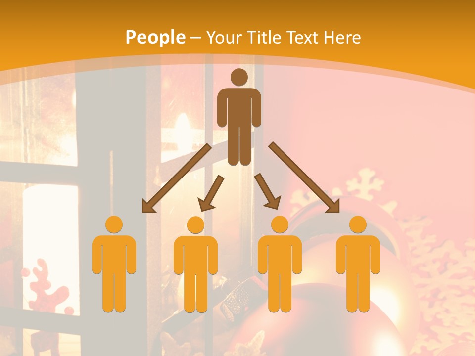 Atmosphere Christmas Eve Snow PowerPoint Template