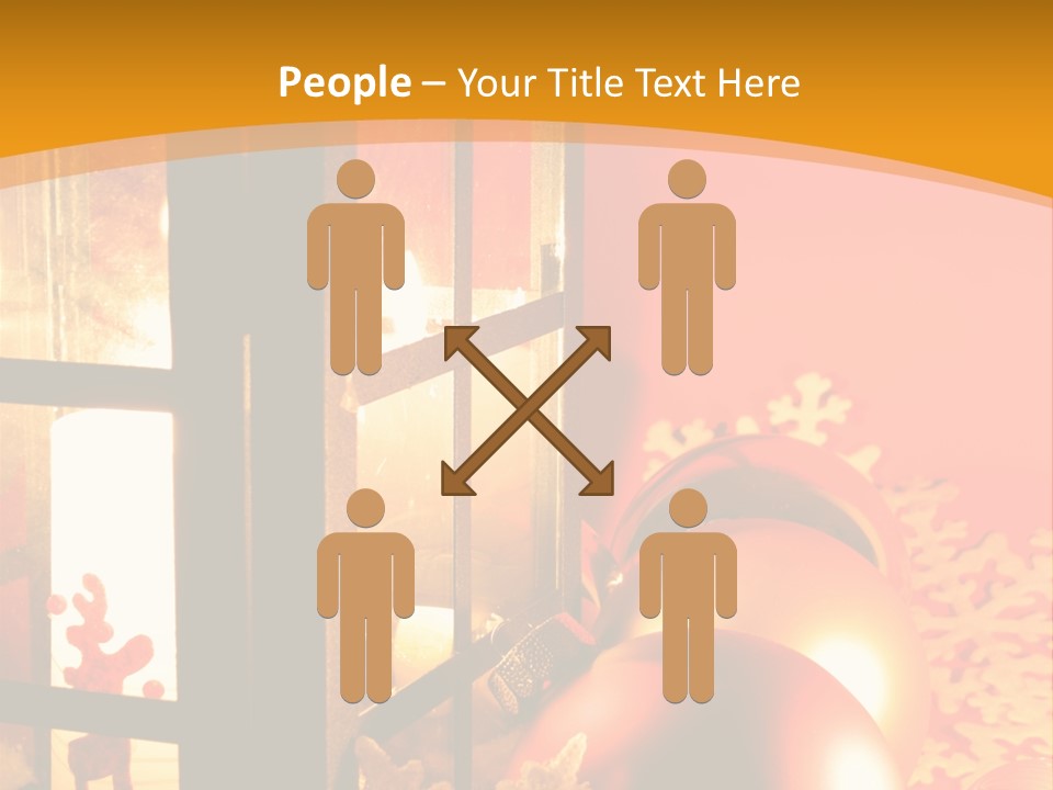 Atmosphere Christmas Eve Snow PowerPoint Template