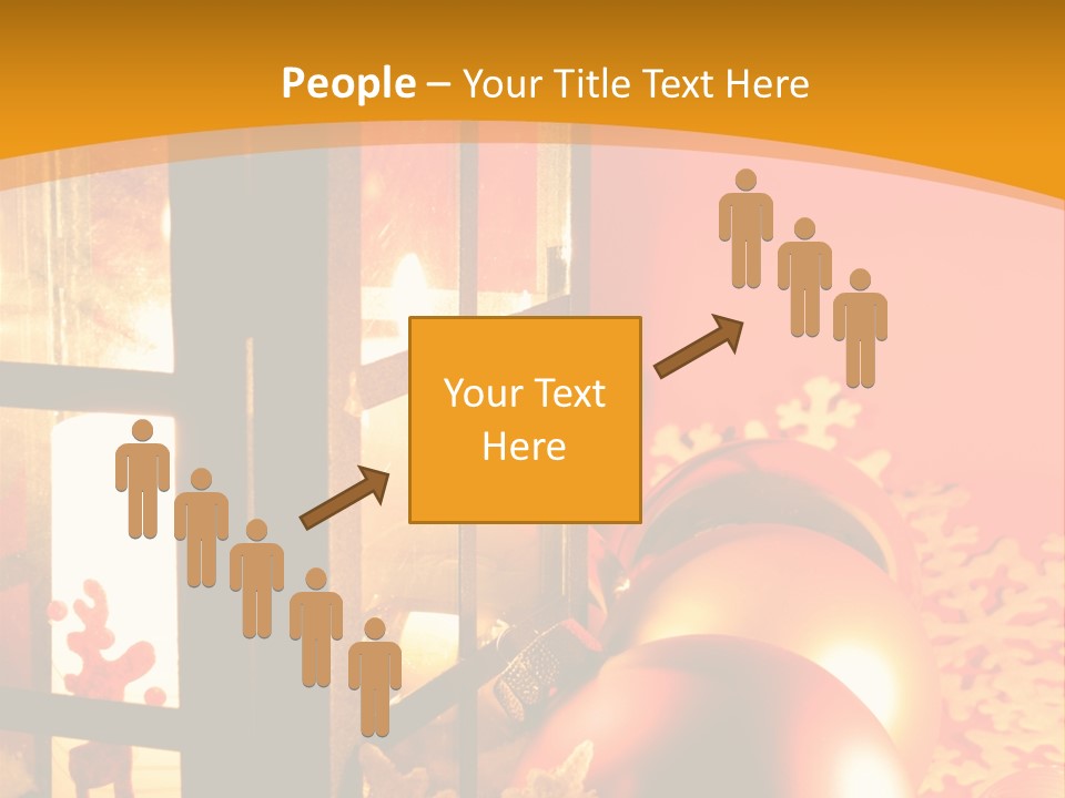 Atmosphere Christmas Eve Snow PowerPoint Template