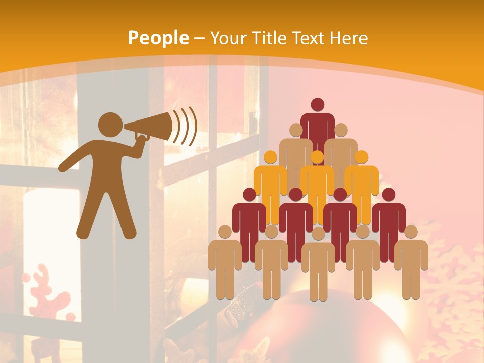 Atmosphere Christmas Eve Snow PowerPoint Template