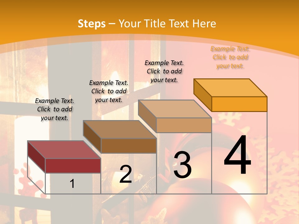 Atmosphere Christmas Eve Snow PowerPoint Template