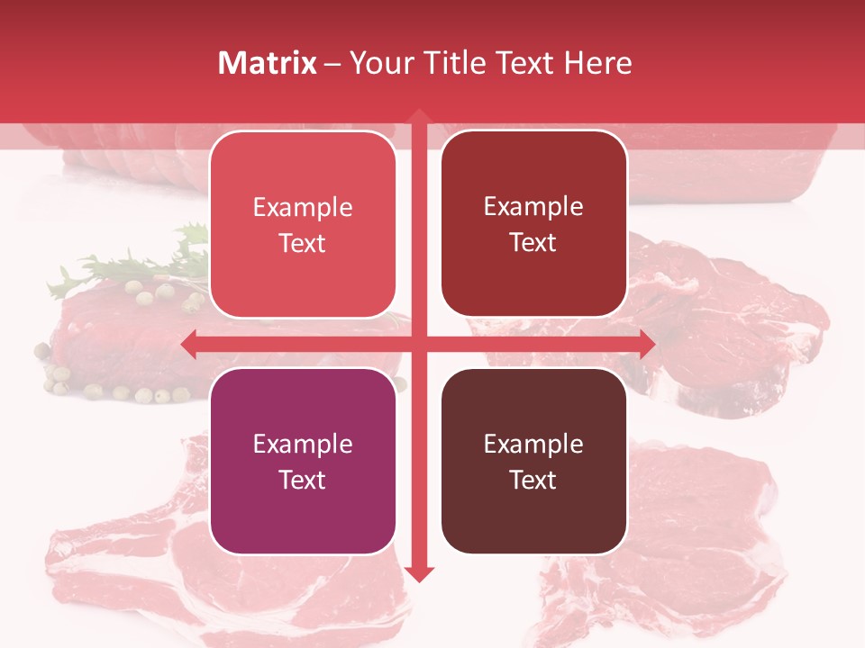 Steak Raw Meat PowerPoint Template