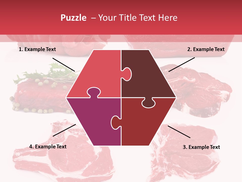 Steak Raw Meat PowerPoint Template