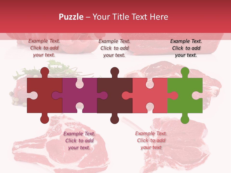 Steak Raw Meat PowerPoint Template