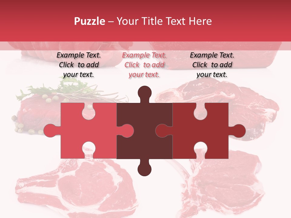 Steak Raw Meat PowerPoint Template
