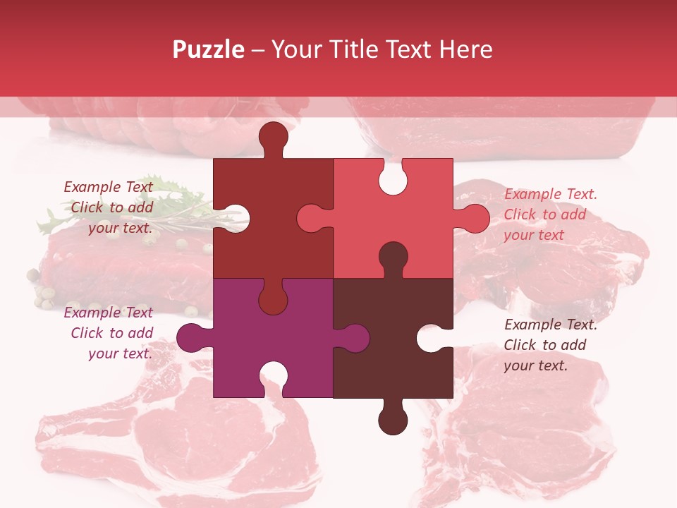 Steak Raw Meat PowerPoint Template