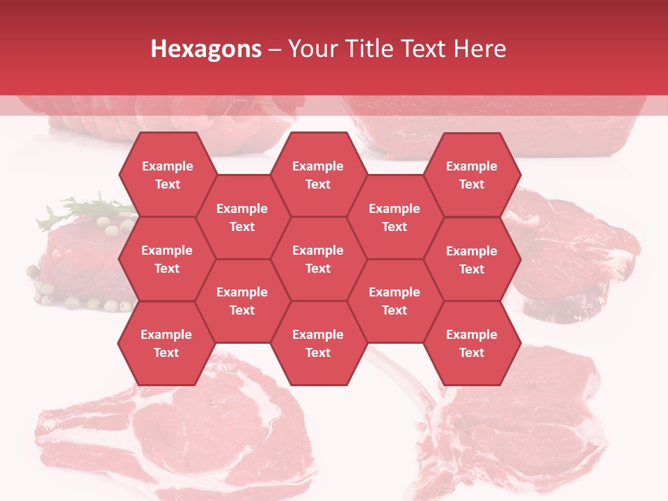 Steak Raw Meat PowerPoint Template