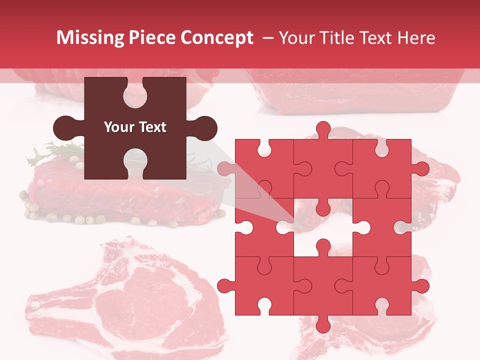 Steak Raw Meat PowerPoint Template