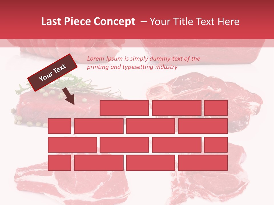 Steak Raw Meat PowerPoint Template