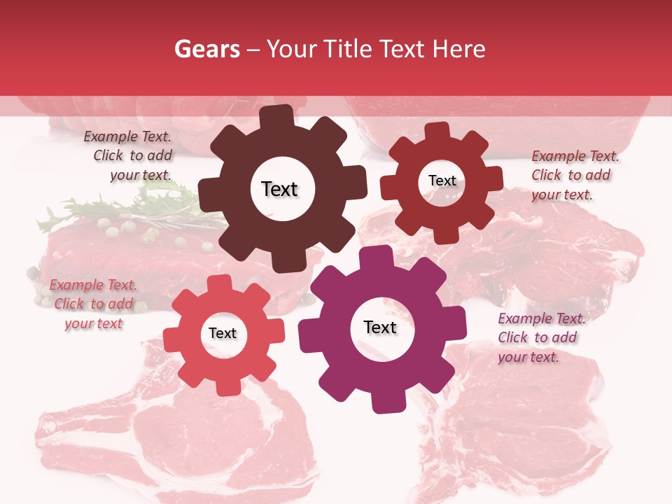 Steak Raw Meat PowerPoint Template