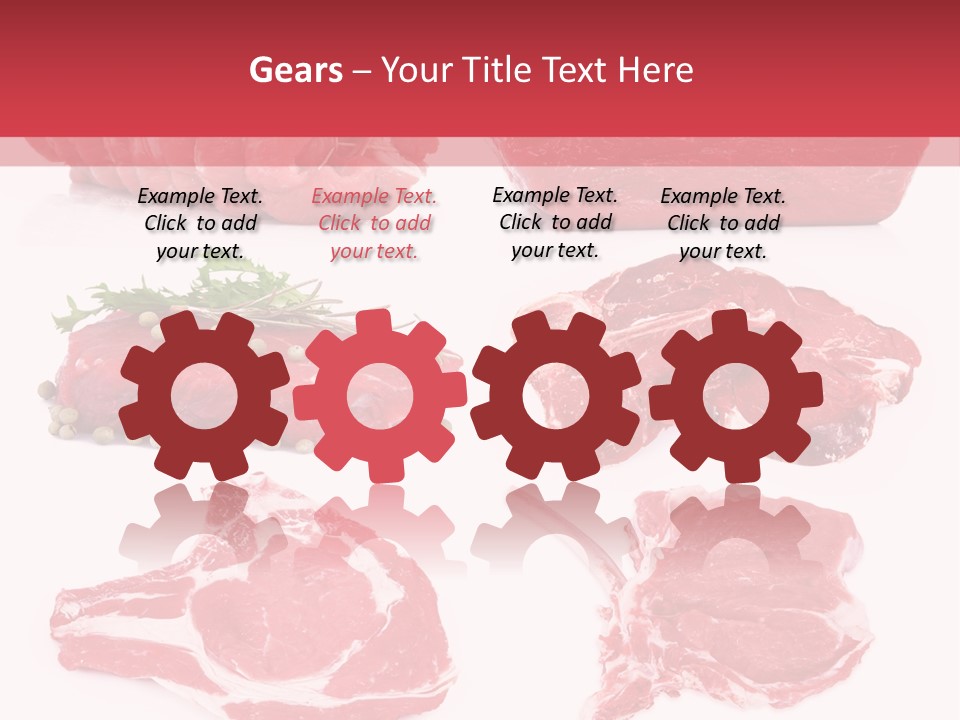 Steak Raw Meat PowerPoint Template