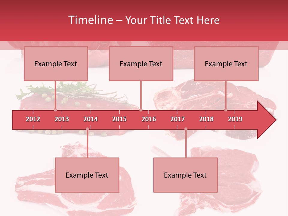 Steak Raw Meat PowerPoint Template
