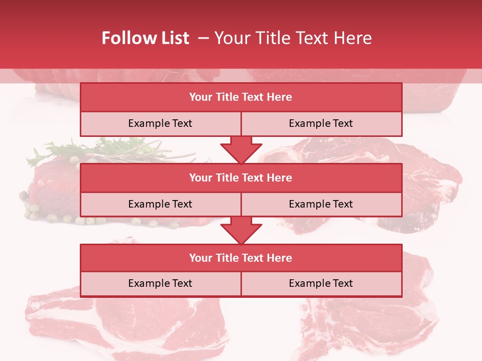 Steak Raw Meat PowerPoint Template