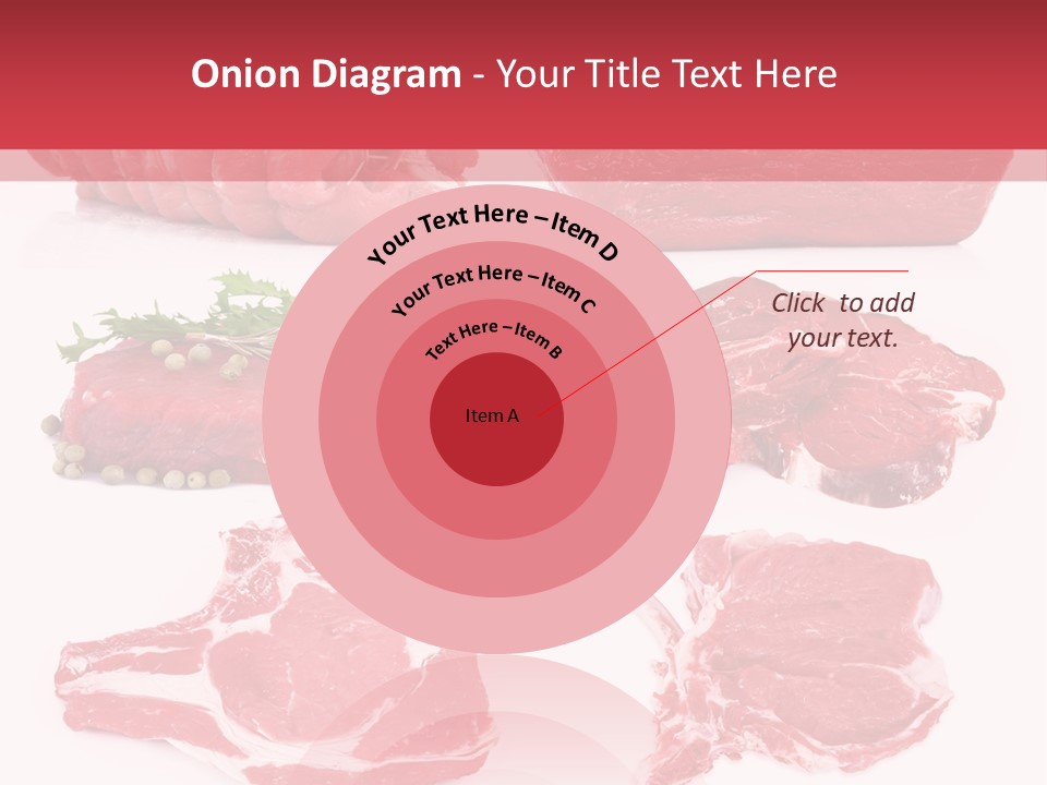Steak Raw Meat PowerPoint Template