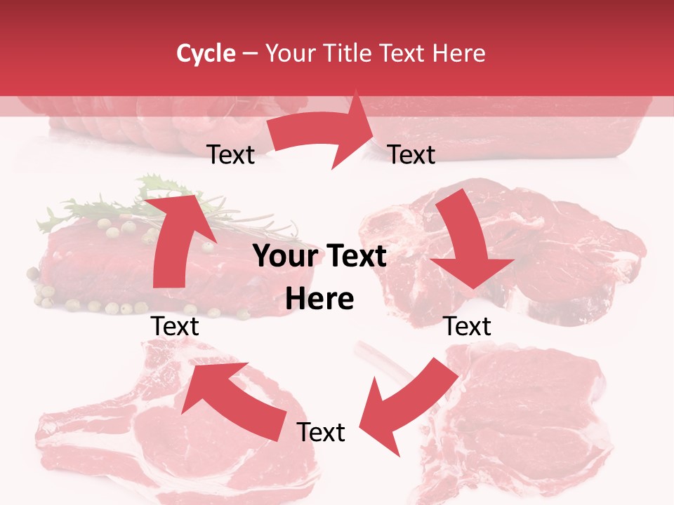 Steak Raw Meat PowerPoint Template