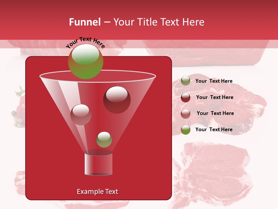 Steak Raw Meat PowerPoint Template