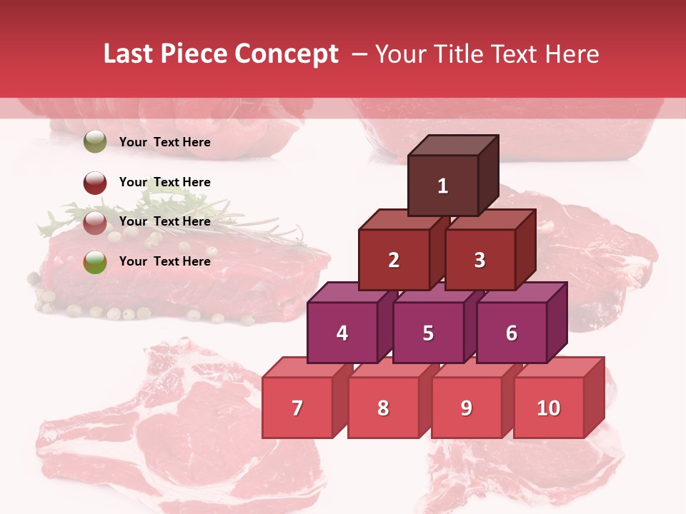 Steak Raw Meat PowerPoint Template