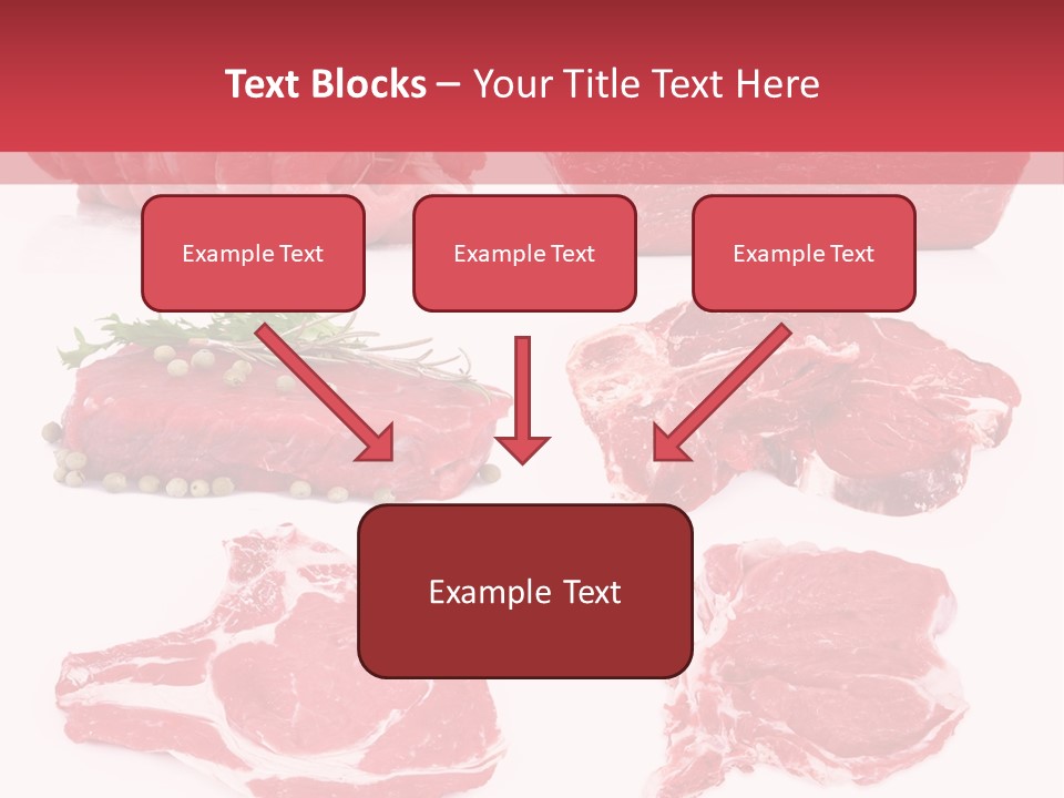Steak Raw Meat PowerPoint Template