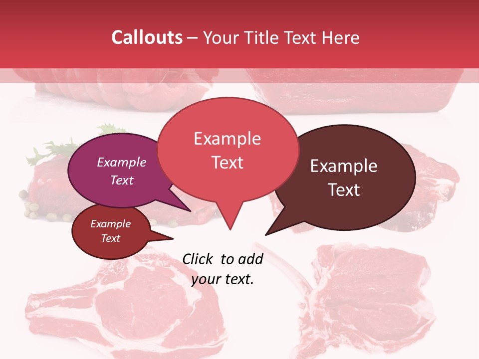 Steak Raw Meat PowerPoint Template