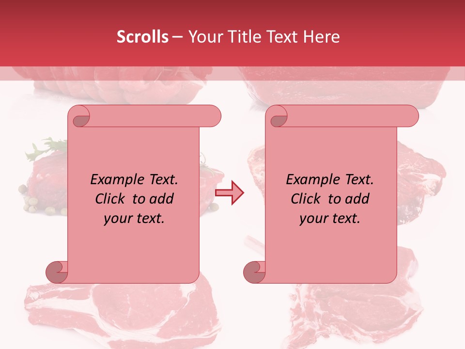 Steak Raw Meat PowerPoint Template
