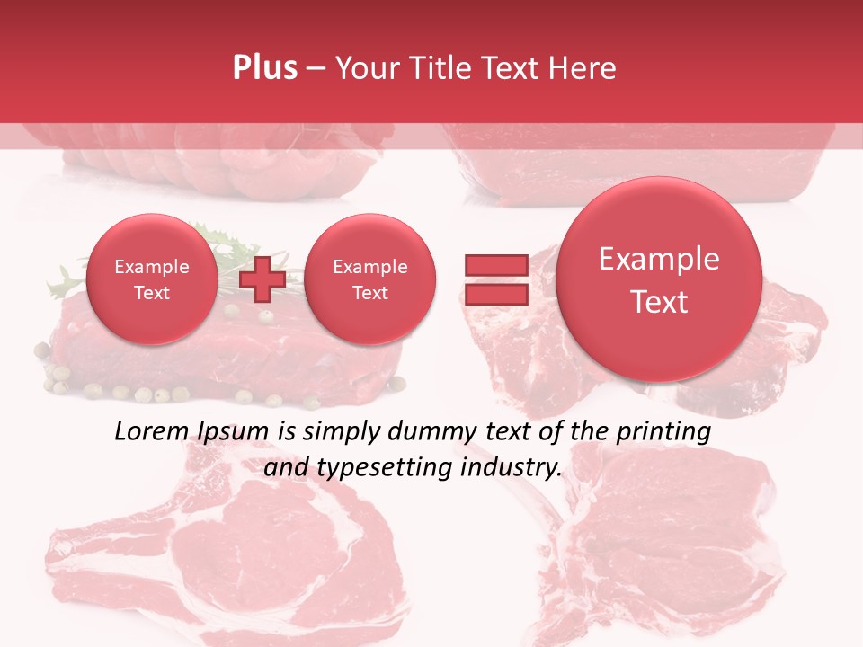 Steak Raw Meat PowerPoint Template