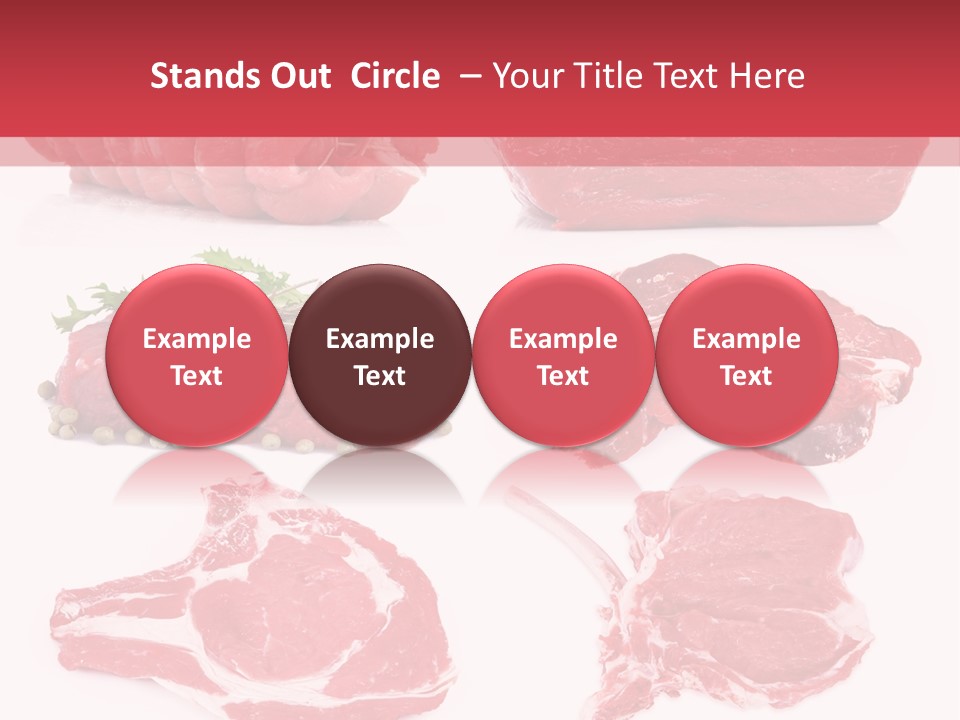 Steak Raw Meat PowerPoint Template