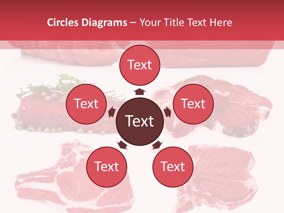 Steak Raw Meat PowerPoint Template