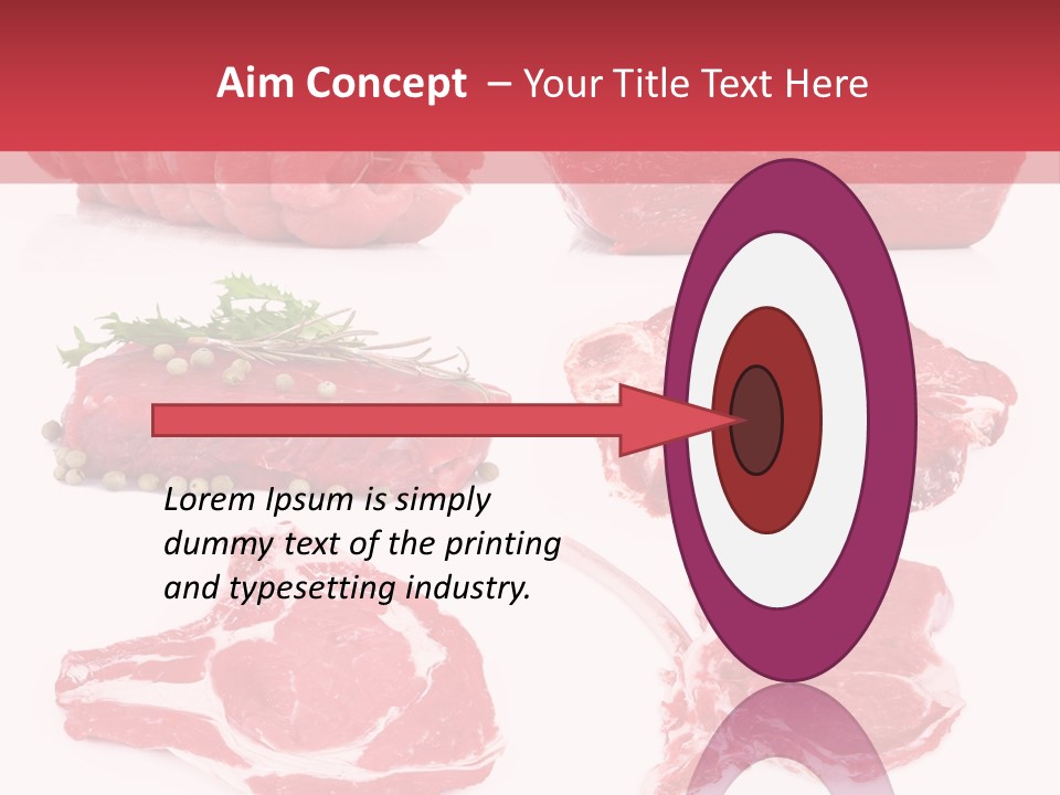 Steak Raw Meat PowerPoint Template