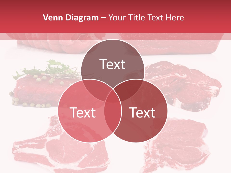 Steak Raw Meat PowerPoint Template