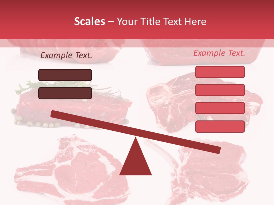 Steak Raw Meat PowerPoint Template
