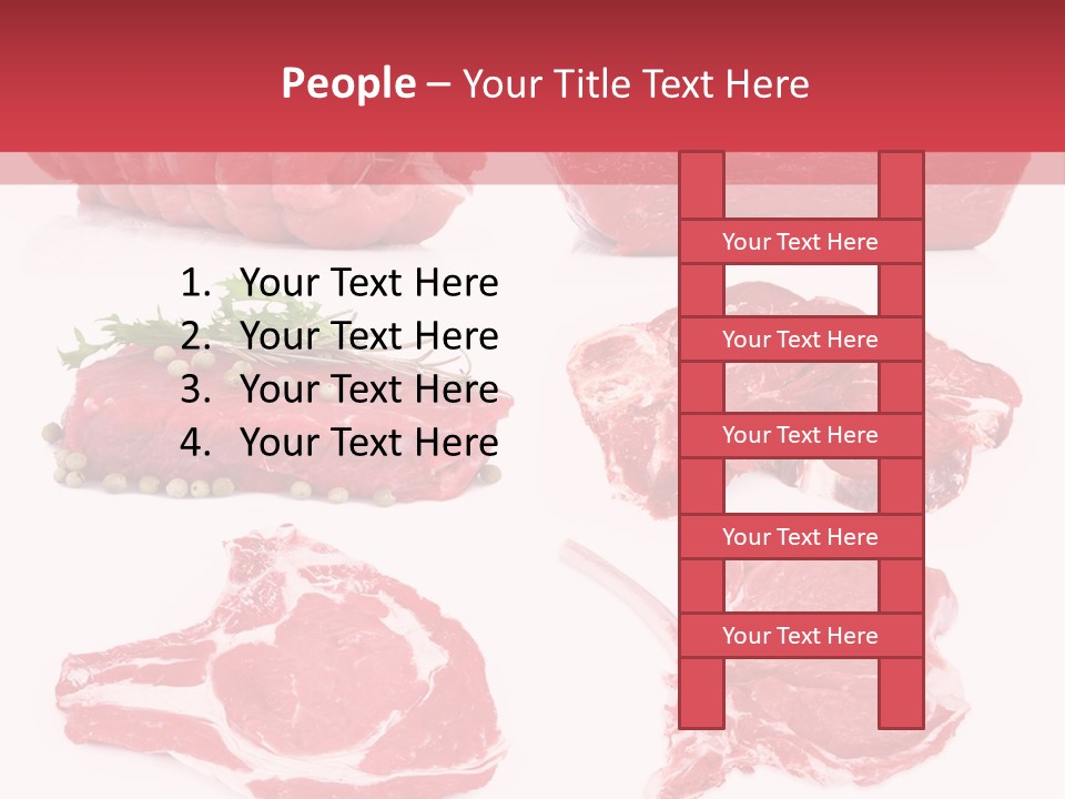 Steak Raw Meat PowerPoint Template