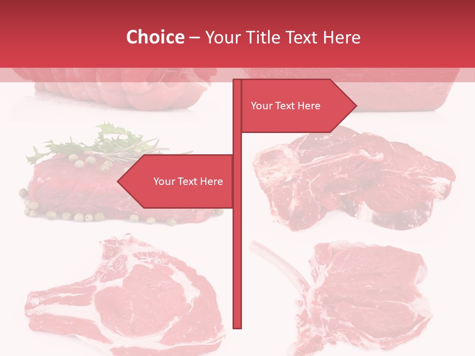 Steak Raw Meat PowerPoint Template