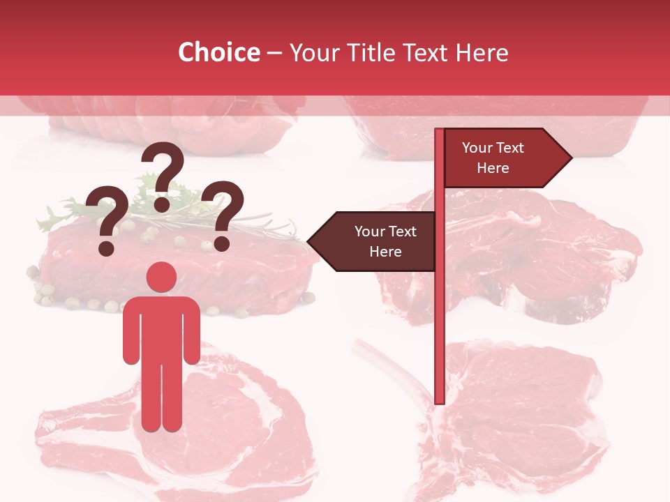 Steak Raw Meat PowerPoint Template