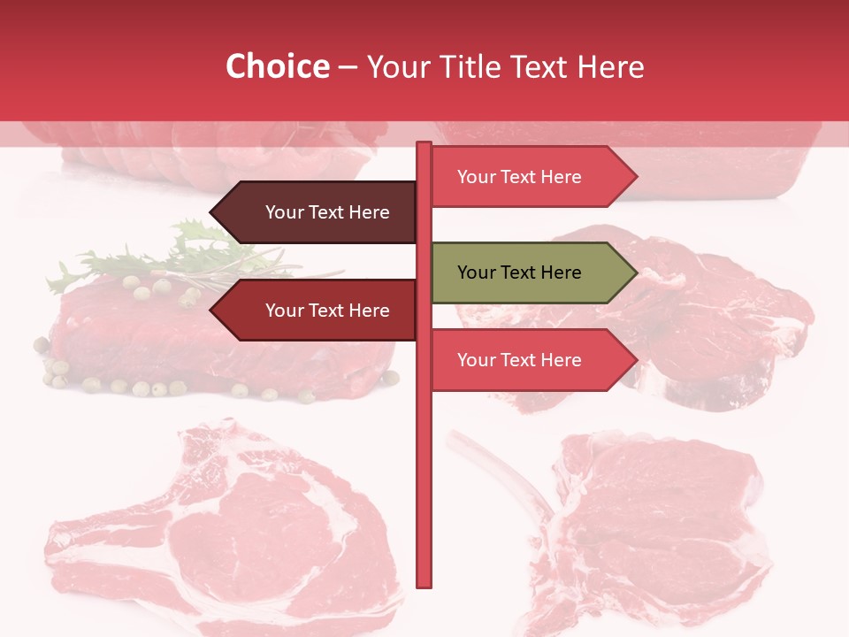 Steak Raw Meat PowerPoint Template