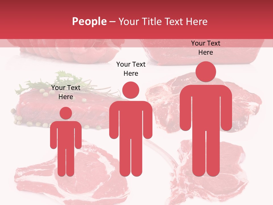 Steak Raw Meat PowerPoint Template
