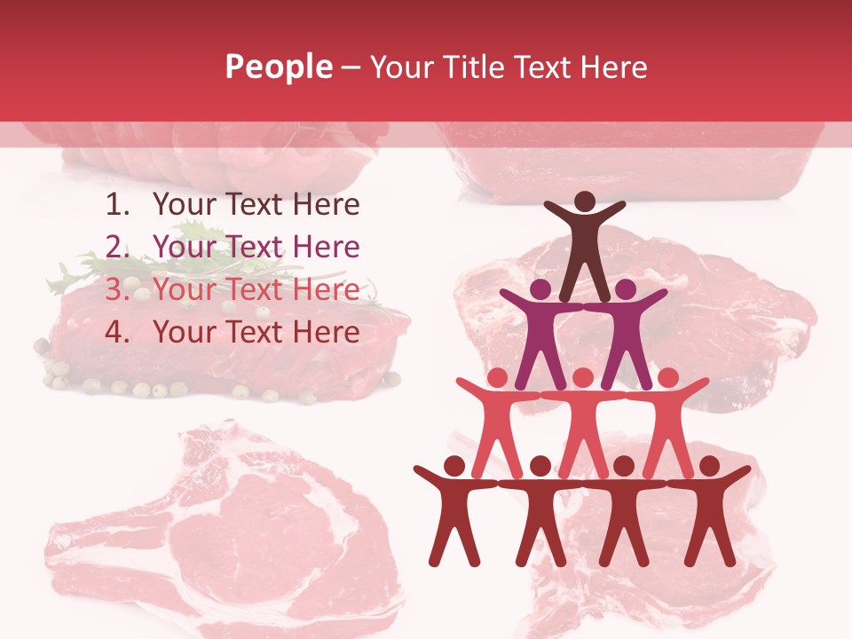 Steak Raw Meat PowerPoint Template