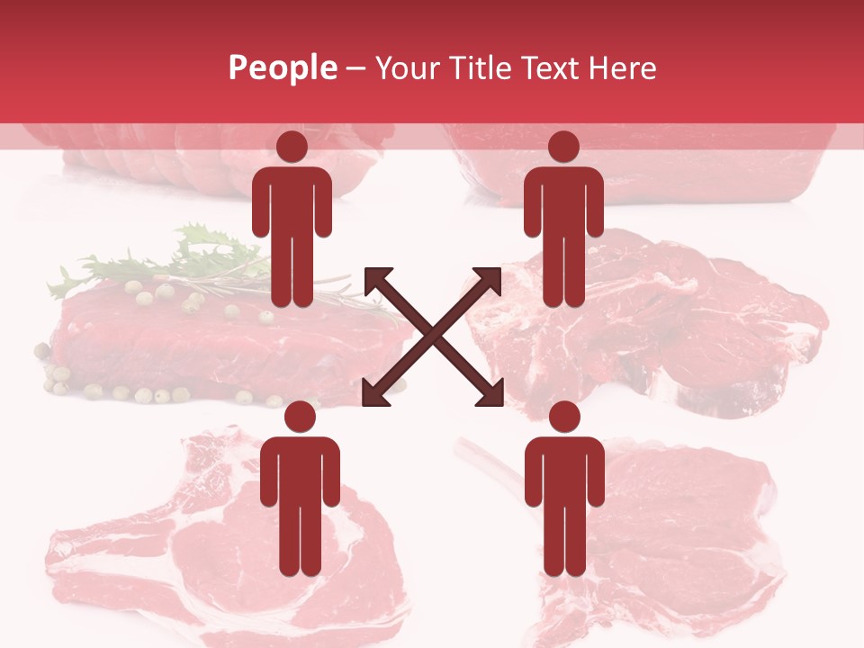 Steak Raw Meat PowerPoint Template