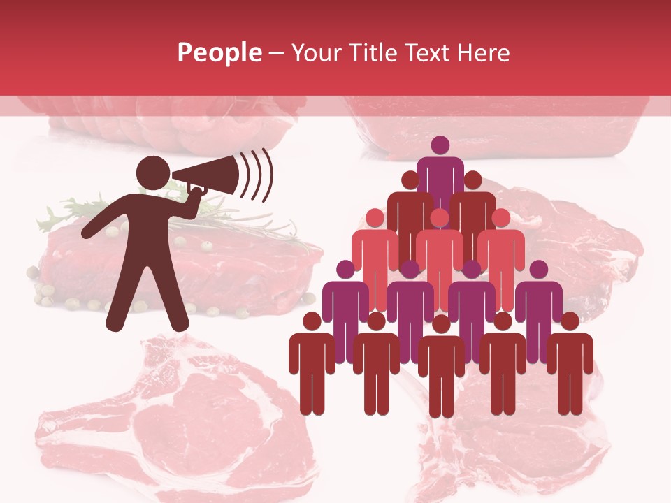Steak Raw Meat PowerPoint Template