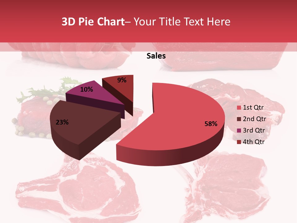 Steak Raw Meat PowerPoint Template
