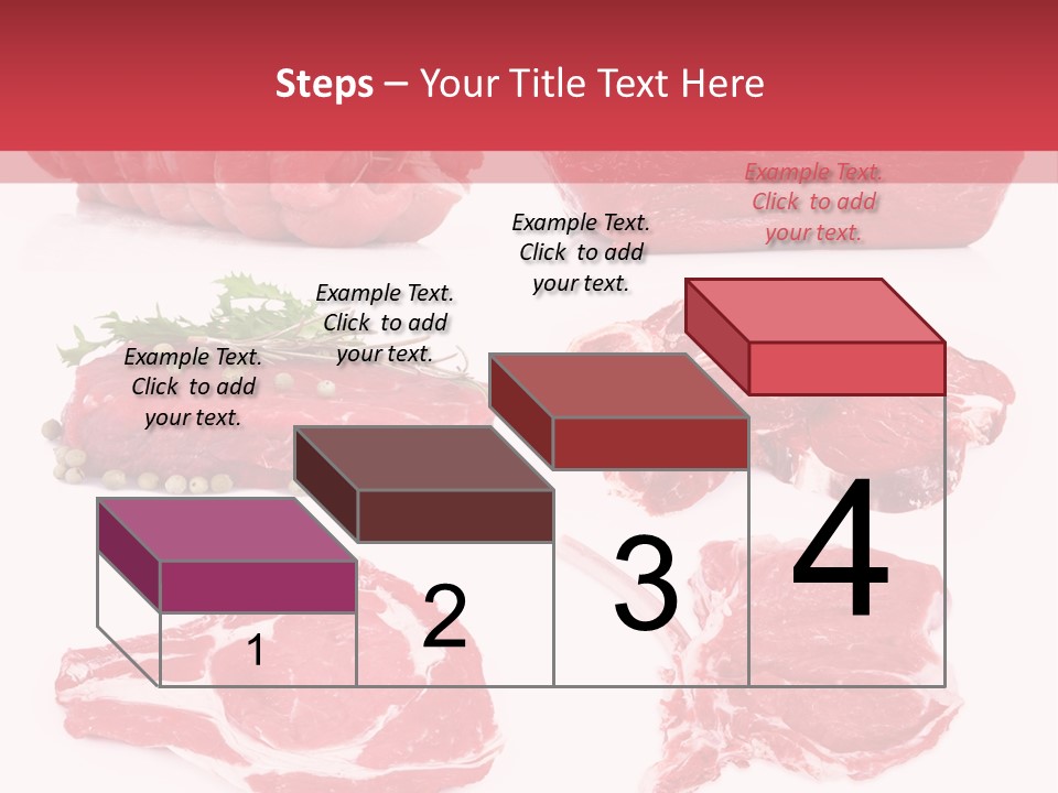 Steak Raw Meat PowerPoint Template