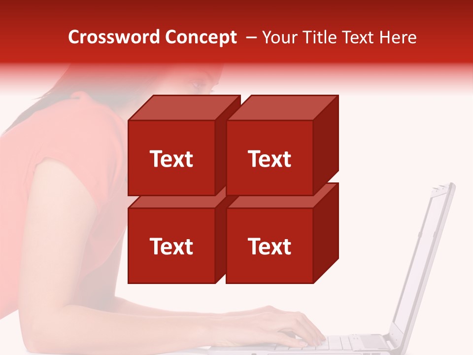 Smile Women Lying PowerPoint Template