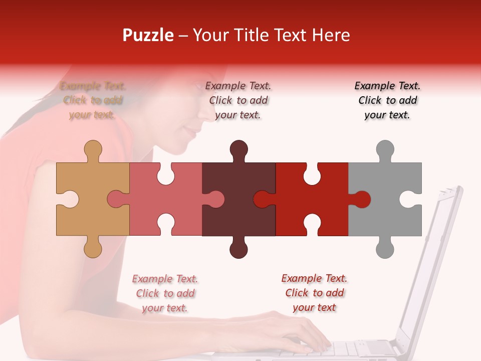 Smile Women Lying PowerPoint Template