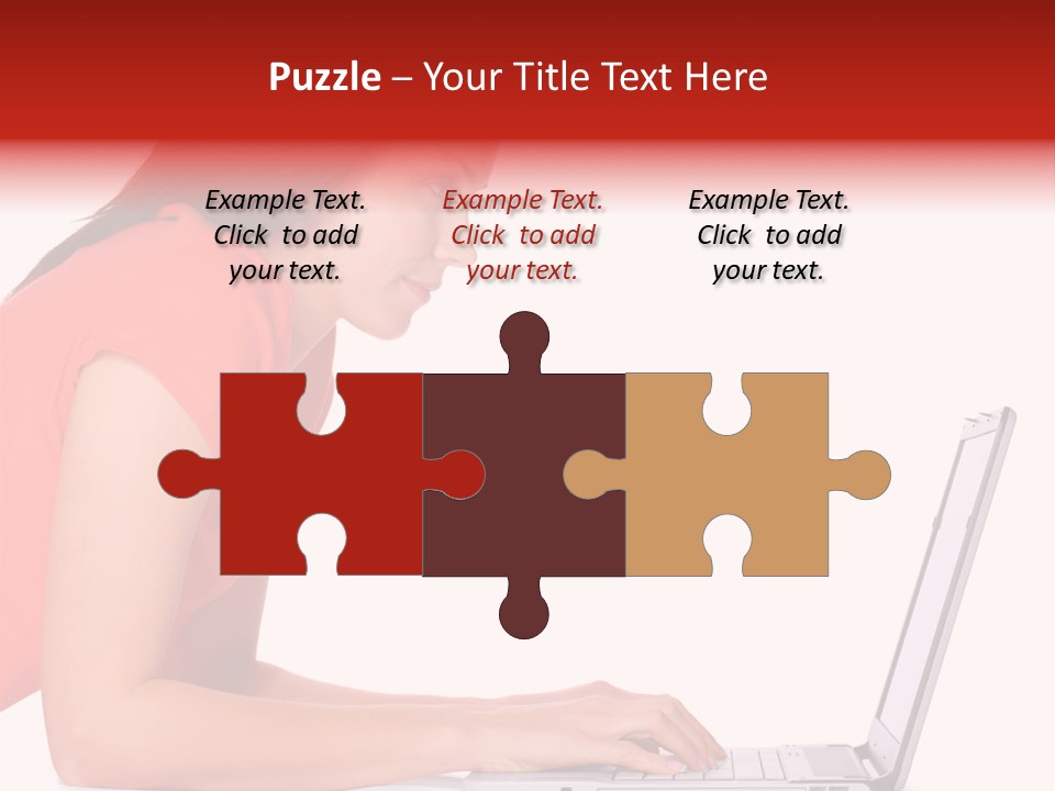 Smile Women Lying PowerPoint Template